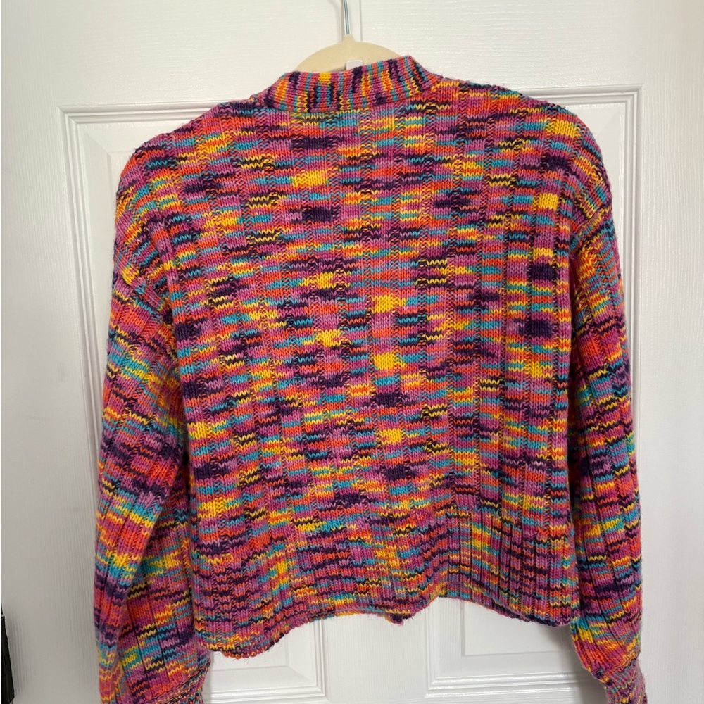 STAUD Eloise Ribbed Multicolored Cardigan - Picture 5 of 5